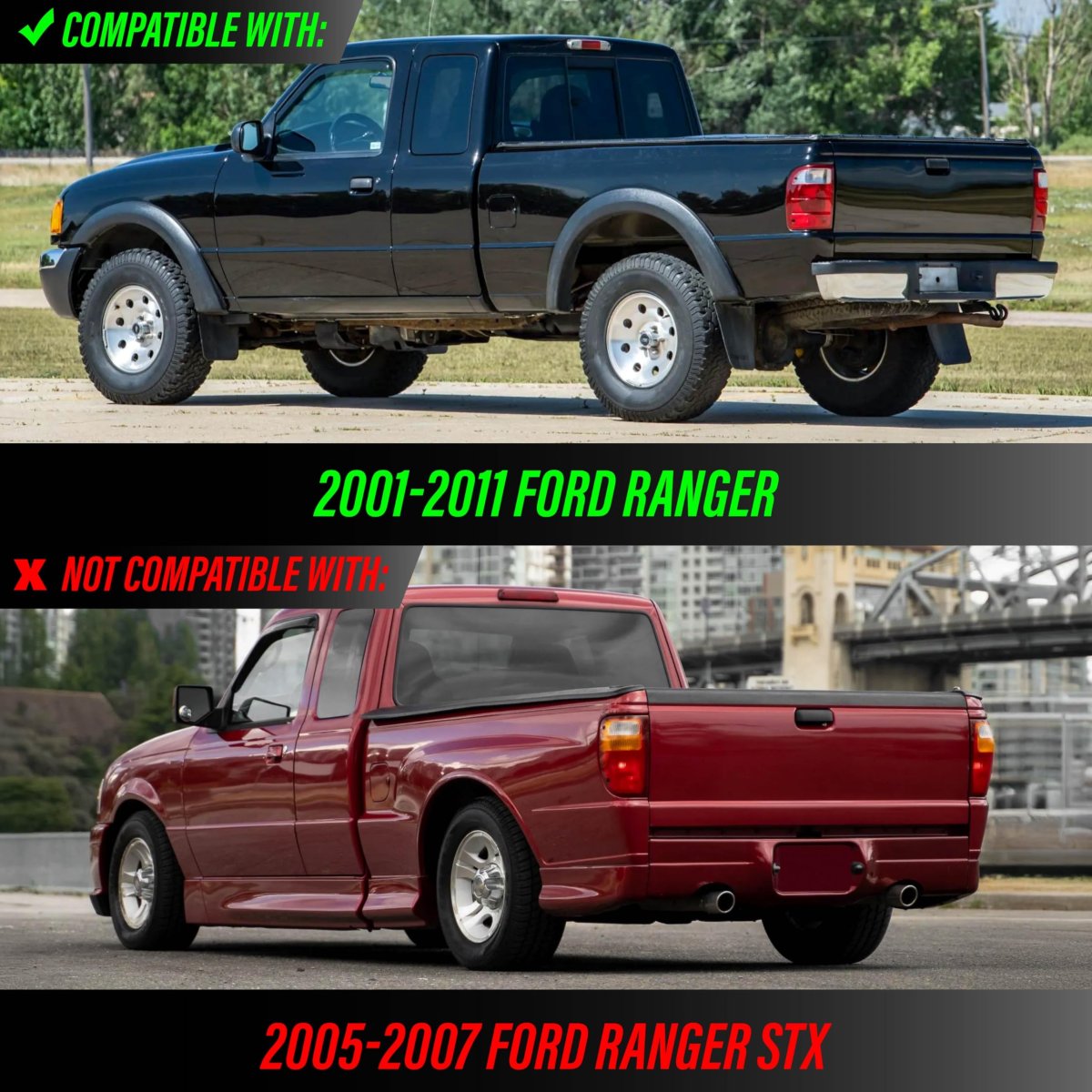 Usr 01-11 Pj Pickup Truck Tail Light A Rear Lamps Left Right Pair For 2001-2011 Ford Ranger Pick Up Trucks With Standard Bed