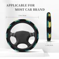Bahamas Flag Unisex Steering Wheel Covers 15 Inch Universal Car Protective Accessories