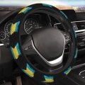 Bahamas Flag Unisex Steering Wheel Covers 15 Inch Universal Car Protective Accessories