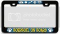 Boerboel On Board Dogs Pets Bl 3d Metal License Plate Frame Auto Suv Truck Tag Holder E53 