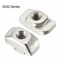 Uxcell Sliding T Slot Nuts M4 Half Round Roll In T-nut For 3030 Series Aluminum Extrusion Profile Carbon Steel Nickel-plated
