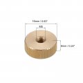 Uxcell Knurled Thumb Nuts 4pcs M5 X D16mm H6mm Brass Nut Flat Head Blind Hole Lock Adjusting For 3d Printer Parts
