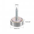 Uxcell Mirror Screws 19mm 0 75 10pcs Decorative Cap Fasteners Cover Nails Electroplating Bright Silver Metal