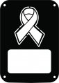 Jeeptails Awareness Ribbon Tail Lamp Light Covers For Jeep Jk Wrangler Black Set Of 2 