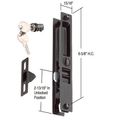 Sliding Glass Patio Door Handle Flush Mid-latch Style Black Package 