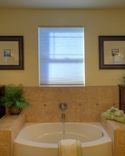 Redi Shade Z00c2451450 Simple Fit Made To Width Custom Cordless Honeycomb Cellular Shades 24 5 8-inch By 72-inch Cream Light