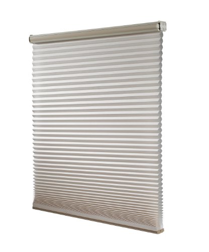 Redi Shade Z00c2451450 Simple Fit Made To Width Custom Cordless Honeycomb Cellular Shades 24 5 8-inch By 72-inch Cream Light