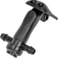Windshield Washer Nozzle For Saab 9-3 2003 To 2011 Adjustable Black Plastic 0 24 In Hose Port Diameter Replacement Sa12778850 