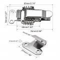 Uxcell Hs-023 Stainless Steel 304 Compression Spring Draw Toggle Latch Clamp 95mm Long Pack Of 4