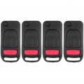 Shell 4 Buttons Pad Outer Keyless Entry Remote Car Key Fob Case 1994-2005 For Mercedes-benz Amg S500 Sl500 Slk230 Slk32 Sl600 