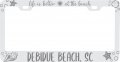 Oyster Bay Washington Life Is Better At The Beach Souvenir Engraved Metal License Plate Frame White 