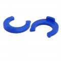 Uxcell 1 4-inch Locking Clips Clamps Blue 50pcs For Ro Water Filter Fittings