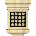 Ekena Millwork Cor05x03x07sfmoblrw Santa Fe W Ironcraft Mosaic Inlay Wood Corbels 5 W X 3 D 7 H Rubberwood 