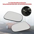 Topteng Mirror Glass Pair For Volvo S40 2011-2015 S60 2011-2018 S80 2006-2016 V40 2013-2019 Jaguar Xe Xel 2015-2022 Xf Xfl