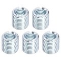5pcs Threaded Inserts M10-1 5x15 9 16 -18x19 32 Zinc Plated Carbon Steel Screw Sleeves Thread Repair Insert For Mechanical 