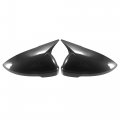 X Autohaux 1 Pair Car Rear View Driver Passenger Side Mirror Cover Cap Overlay Black Carbon Fiber Pattern For Volkswagen Passat