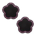 Car Cup Coaster 2pcs Pvc Flower Shaped Holder Accessories Interior Sets For Women Men Gift Pink 