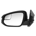 To1320444 Side Door Power Mirror With Heated Signal For Toyota Rav4 2016-2018 Driver Left Paint To Match Black
