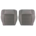 Cloth Front Driver And Passenger Side Bottom Seat Cover Gray With Mounting Holes Replacement For 2007-2012 