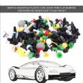 Qiilu 500pcs Universal Assorted Plastic Car Door Trim Clip Bumper Fastener Retainer Rivet Push Pin Kit