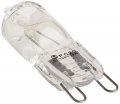 Satco S4621 35 Watt 400 Lumens T4 Halogen G9 Double Loop Base 120 Volt Clear Light Bulb Dimmable