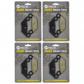 Niche Alloy Steel Front Rear Brake Pad Set For Polaris Sportsman 500 400 450 Organic 4 Pack