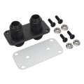 12an Billet Bulkhead Dual Fittings For Fluid Oil Fuel Lines Firewall Pass Through In Out 