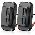 Dual Port Usb Car Charger Socket 12v 24v Panel Mount Quick Charge 3 1a For Cars Bus Atv Rv Boat Truck 2 Pieces 
