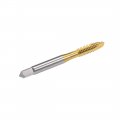 Spiral Point Plug Threading Tap Unc 1 4-20 Thread Ground Threads H2 3 Flutes High Speed Steel Hss 6542 Titanium Coated Round