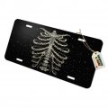 Graphics More Rib Cage Skeleton Bones Stars Galaxy Novelty Metal Vanity Tag License Plate