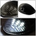 Auto Dynasty Compatible With 02-07 Silverado Sierra Gmt800 Led Cab Roof Top Center Running Light Pair Side Lamps Smoked White