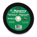 Masonry Cut Off Wheel 7 In X 0 125 5 8 Silicon Carbide Grit 24 Type 1 For Concrete And Asphalt Max 8730 Rpm 