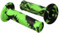 Domino Pair Of Snake Grips Green-black Motorcycle Couple Handle Knobs Motorcycle 