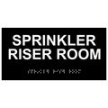 Compliancesigns Acrylic Ada Braille Room Name Sign 8 X 4 In Black 