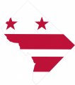 Stickertalk Die Cut Washington Dc Flag Vinyl Sticker 5 Inches By 4 