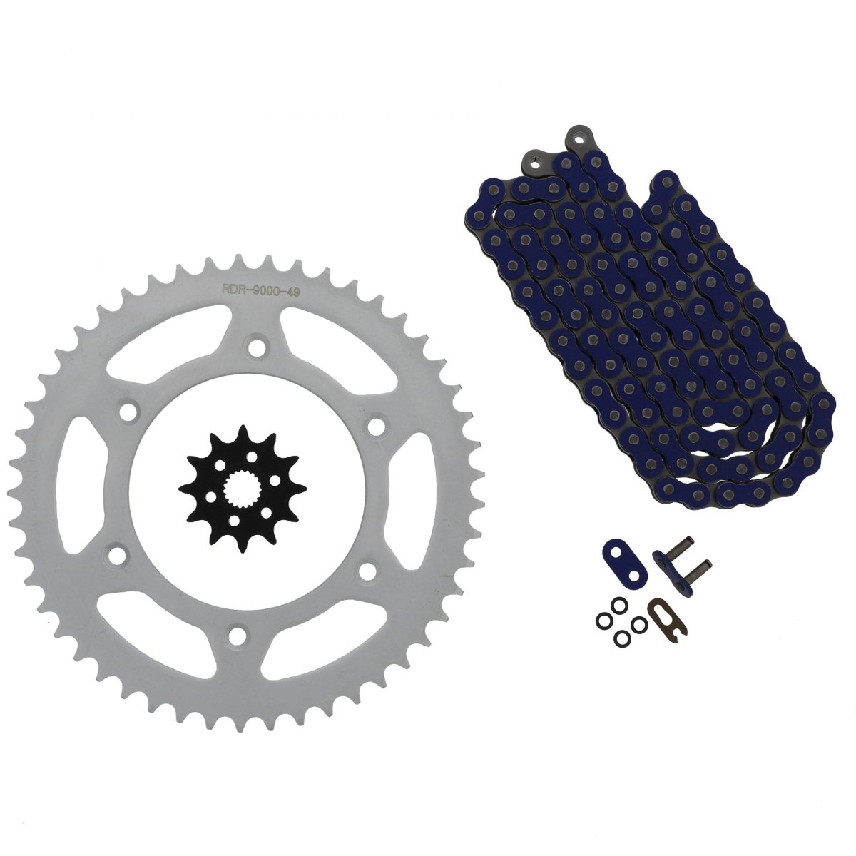 Fits Honda Cr125r 125 R Blue O Ring Chain And Sprocket 13 49 114l