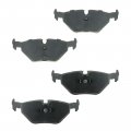Brake Pads And Rotors Set Rear With Drilled Slotted Ceramic Posi-quiet Mechanics Choice For 1993 Bmw 525it