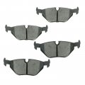 Brake Pads And Rotors Set Rear With Drilled Slotted Ceramic Posi-quiet Mechanics Choice For 1993 Bmw 525it