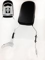 Hk Moto- Skull Backrest Sissy Bar For 1997-2003 Honda Shadow Ace 750 Vt750 400 Vt400