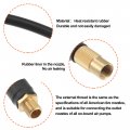 X Autohaux 100cm Threaded Tire Inflator Extension Hose Chuck Adapter Air Pump Tube Valve Pipe For Car Truck Bike Mtb Copper