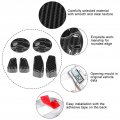 Qiilu Seat Handle Button Trim 6pcs Set Carbon Fiber Pattern Car Side Adjustment Cover Fit For Maserati Ghibli 2014-17 Abs