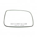 Ocpty Left And Right Driver Passenger Side Exterior Mirrors Glasss View Fit For 2007-2013 Toyota Camry W Heated Chrome Flat