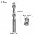 Uxcell Solid Carbide Drill Bits 5mm C2 K20 Tungsten Jobber Straight Shank Drilling Tool For Stainless Steel Aluminum Iron Metal