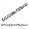 Uxcell Solid Carbide Drill Bits 5mm C2 K20 Tungsten Jobber Straight Shank Drilling Tool For Stainless Steel Aluminum Iron Metal