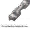 Uxcell Solid Carbide Drill Bits 5mm C2 K20 Tungsten Jobber Straight Shank Drilling Tool For Stainless Steel Aluminum Iron Metal
