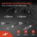 A-premium O2 Oxygen Sensor Compatible With Nissan Nv2500 2012-2017 6l Nv3500 5 Upstream Downstream 4-pc Set Replace 226931lu0a