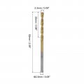 Uxcell High Speed Steel Straight Shank Twist Drill Bit Fully Ground Titanium Coated 2 3mm Diameter 34mm Total Length 12mm 48
