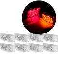 8pcs 6 Inch 20 Led Rectangle Truck Trailer Side Marker Lights 801-ca