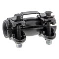 Tie Rod End Adjusting Sleeve For 2000 2005 Ford Excursion Steel Black Medium Thread Female Ends Clockwise Right Direction 