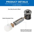 25set Furniture Connectors Kit 12x11 5mm Cam Lock Fitting With M6x40mm Dowel Fastener And Flat Plastic Cap 3-in-1 Fixing Screws